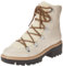 The Drop Caleb Wanderschuh aus Lammfell Hi-Top-Wanderstiefel, Knochen, 45.5 EU