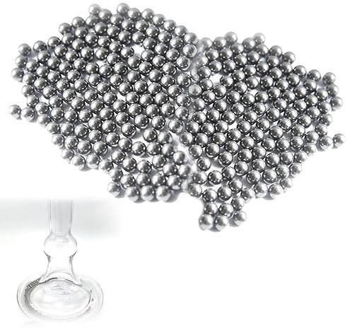 Limpiar La Bola de Acero, Perlas de Acero Inoxidable, Limpiar Perlas, Perlas de Limpieza, Para Decantadores, Jarrones, Garrafas, Botellas, 1000 Piezas(3 mm)