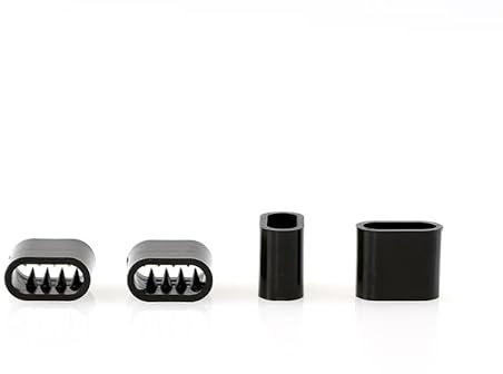 15x Festivalbändchen Ersatz Verschlüsse Alu oder Plastikverschluss (Plastik schwarz)