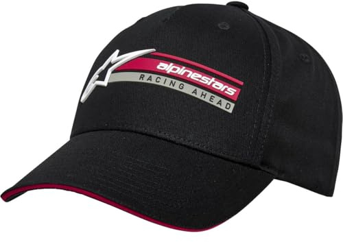 Alpinestars Herren ORIGINAL Logo Snapback Baseballkappe, Schwarz, One Size