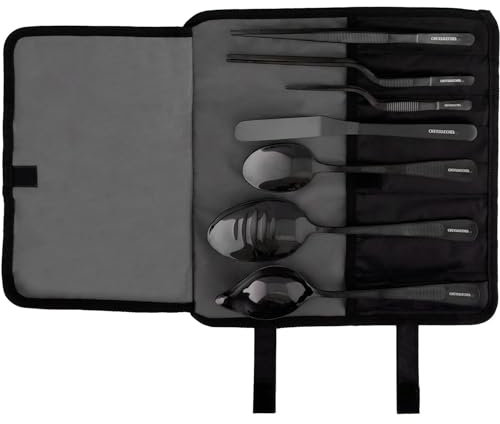 CREATIVECHEF Set di 7 pinze da cucina per placcatura, kit culinario, pinze di precisione, kit di placcatura speciale per la decorazione degli alimenti, robusto acciaio inossidabile, segreto da cucina