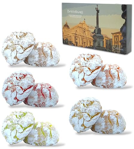 BRICIOLIAMO...[ 1 Kg. ] Paste di Mandorla Artigianali Fresche - MANDORLA 10% - SCONTI QUANTITÀ - 5 GUSTI DISPONIBILI/BOX MISTO - Dolci Tipici Siciliani - Prodotte in Sicilia