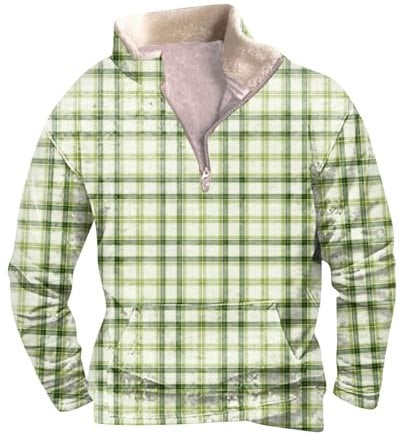 Personliertes Geschenk Hoodies Männer Kapuzenpullover Mit Reißverschluss Herren Oversized Sweatjacke Damen Weißer Norweger Pullover er Basic Hoodie Sweater Flieder Männer Strickjacken(Green,4XL)