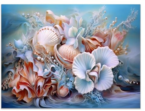 Costiero Quadri Soggiorno Stampe Su Tela,astratto Blu, rosa Quadri Decorazioni Camera Da Letto Bagno Cucina-70x100cm Non incorniciato