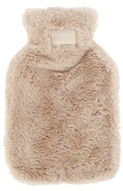 MyrRhe Plüsch-Handwärmer für den Winter, Thermoskanne mit reinem Naturkautschuk für maximalen Komfort und Wärme – ideal für Hals, Taille und Bett (Farbe: A)