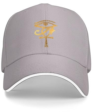 NLWQEKV Ägyptisches Auge des Horus Ankh Ägypten Archäologe Geschenke Baseball Cap Trucker Hat Unisex Outdoor verstellbare Strapback Cap