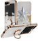 BORYA Cover per Samsung Galaxy Z Flip6(Flip 6), Morbida Silicone TPU Bumper Ultra Sottile Antiurto Antigraffio Custodia, Placcatura Phnom Penh Anello Supporto Case, Bianco