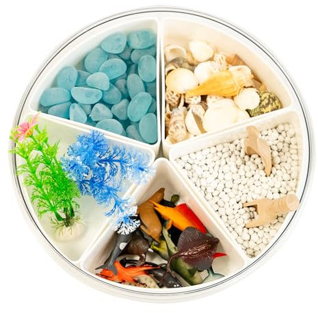MagicMeadow Ocean Sensory Kit for Kids | Autism-Friendly Sensory Play Tray & Bin | Montessori Sensory Toys for Toddlers & Kids | Sensory Tray & Box | Engaging Sensory Toys for Kids