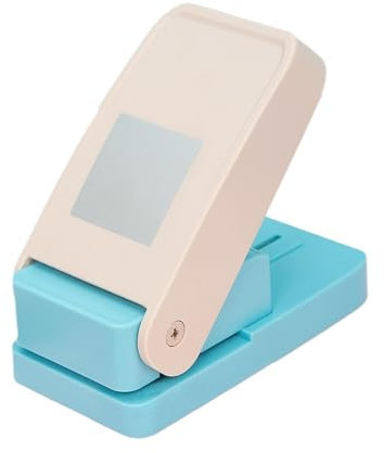 Dickly Perforadora de Papel con Pestañas, Perforadora de Agujeros Profesional para Bricolaje, Separador de, Perforadora de Etiquetas, Perforado, Cuadrado, Individual