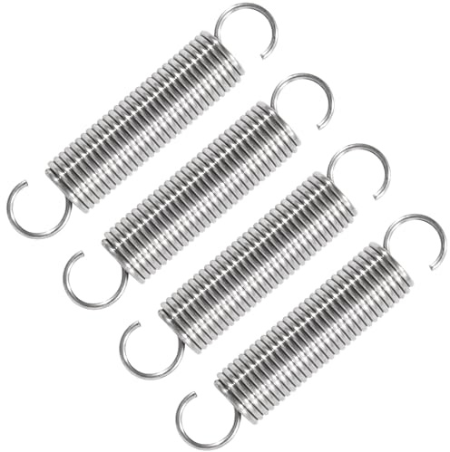 GUNGY Zugfedern mit Haken Edelstahl Zugfeder Spannfeder 50mm Außendurchmesser 10mm Drahtdurchmesser 1,1 mm Maximale Zugkraft 2,37kg 1,1x10x50mm 4 Stück