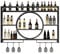 Weinregale zur Wandmontage, Metall, Cocktailschrank, Getränkeschrank, Ausstellungsregal, Bar-Einheit, schwimmende Regale, Barschrank, modernes Glasregal, Eisenständer, Halter für Zuhause, Restaurant,