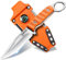 Japaknives Jagdmesser Feststehende Klinge Klein Outdoor Messer 9cm Survival Messer mit Kydex Scheide EDC Skinner Jagd Messer G10 Griff Campingmesser für Angeln Bushcraft Wandern Orange