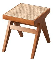 WXZXWXZX Sitzbank Flur Eckbank Esszimmer Holz Hocker Holzbank Bank Bettbank Gartenbank Garderobenbank Ottoman für Schlafzimmer Küche Wohnzimmer Eingang(Cherry Wood Color,40cm/16in)