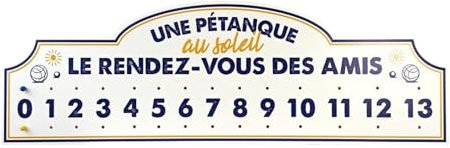 THE REPLICANT Compteur Géant de Points pour Pétanque/Dimensions : 89 x 1 x 29 cm