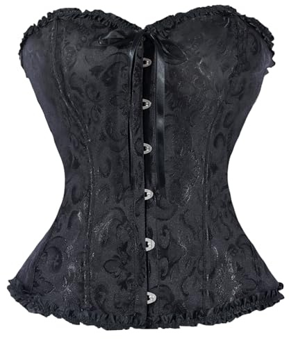 OPLERT Corset pour femmes, corset de taille, Top Shaper, bustier gothique vintage avec corsage