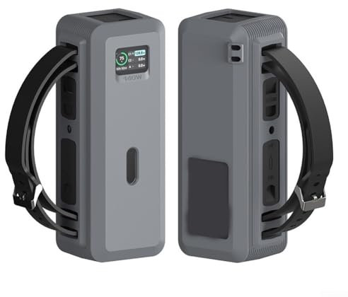 ReachMall Power Bank Silicone Case For Anker 737, Portable Charger Silicone Case With Carrying Handle, Scratch-Resistant Drop for PROTECTION(Gray)