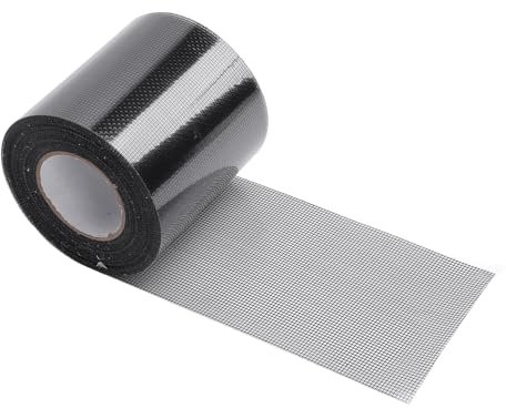 Fensterbildschirm -Netzwerk Reparaturband Starke Klebstoff -Selbstklebstoff Patch für Türzeltbettnetz für Home Camping Pool 80 Mm X 6,1 M (BLACK)