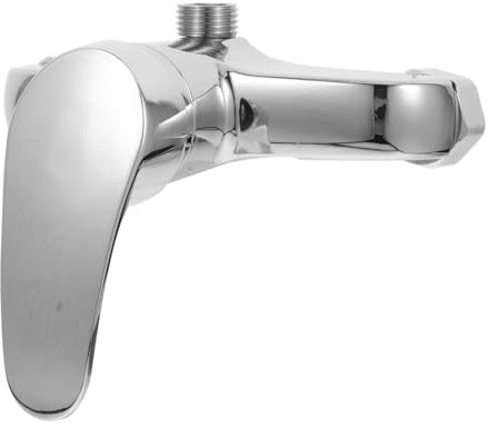 HOMSFOU Válvula Mezcladora De Ducha Monomando Para Baño Grifo De Agua Fría Diseño Moderno y Para Renovaciones y Uso Escuelas y