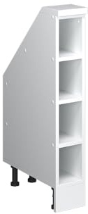 Vicco Mobile cucina sottotetto R-Line, Bianco, 15 cm con 4 scomparti