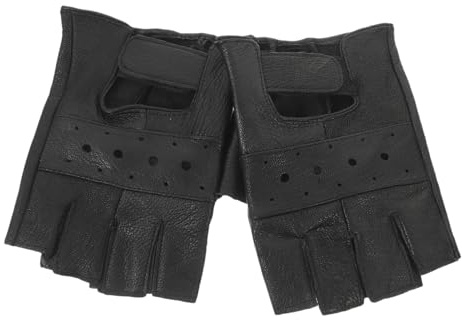 TOPPERFUN Halbfinger Trainingshandschuhe Herren Atmungsaktiv rutschfest Fitnesshandschuhe für Krafttraining Outdoor Sport mit Gutem Griff und Flexiblem