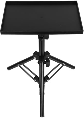 TOYANDONA Projector Stand Tripod, 45inch Height Adjustable Universal Laptop Stand with 9. 8x7 Inch Tray, Portable Projector Mount for Office, Home, Studio