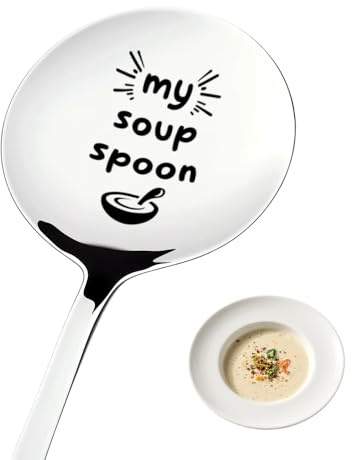 My Soup Spoon Gifts for Dad Mum Birthday Retirement Gifts for Women Men Best Friend Friendship Leaving Gifts for Bestie Girlfriend Boyfriend Valentines Gifts for Husband Wife Spoon Gift