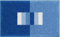 Linea Due Badteppich 100% Polyacryl, ultra soft, rutschfest, ÖKO-TEX-zertifiziert, 5 Jahre Garantie, CAPRICIO, Badematte 60x100 cm, blau