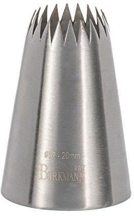Birkmann 1010736210 Französische Sterntülle, 20 mm, Kunststoff, Grau, 5 x 3 x 2 cm …