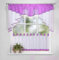 Inox Trade Fertiggardine 2 Teile Scheiben - Gardinen Set Vorhänge, Freihanddeko - Schlafzimmer Wohnzimmer Kinderzimmer - Feine Fenstergardine - 70x150 / 45x150cm Hellviolett