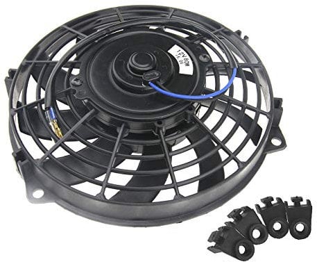 OTOTEC 12V 80W 9'' Ventilateur de Refroidissement Kit de Montage Radiateur Remplacement pour Voiture Universelle