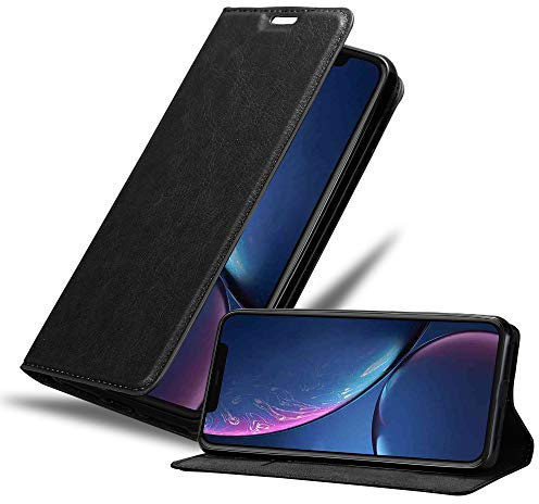 Cadorabo Custodia Libro per Apple iPhone 11 PRO (XI PRO) in NERO DI NOTTE - con Vani di Carte, Funzione Stand e Chiusura Magnetica - Portafoglio Cover Case Wallet Book Etui Protezione