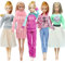 Walenbily Kleider Mode Outfit Kleidung Puppensachen Outfit 5 Set für 11,5 Zoll Puppen Mädchen Puppen Puppenkleidung Zubehör