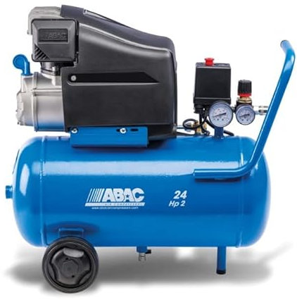 Abac - Compresseur à piston lubrifié 2CV 10 bar 24L 230V Mono Direct - POLE POSITION L20 ABAC
