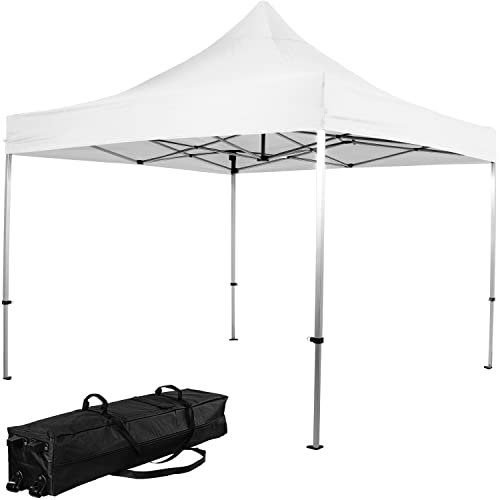 INSTENT Alu-Pavillon 3 x 3 m Pro wasserdicht UV Schutz 50+, weiß