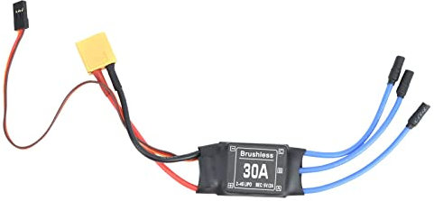 BOROCO 30A ESC sin Escobilla,XT60 Salida BEC 1.5A/5V Controlador de Velocidad Eléctrico,Regulador de Velocidad Electrónico ESC para RC Drone Helicopter FPV