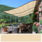 Toile, bâche pergola 4 x 3 m - Tissu PVC étanche 640 g/m² Coloris Ivoire - Imperméable, Anti-UV et très résistante