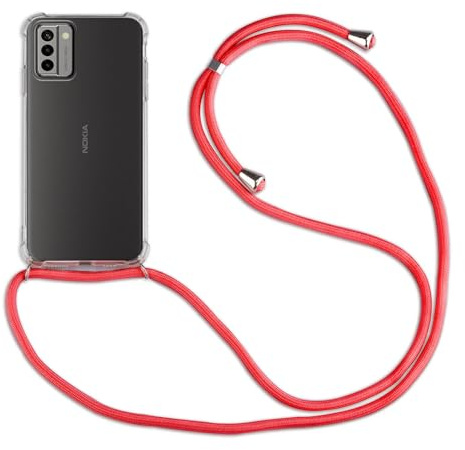 betterfon Hülle Kompatibel mit Nokia G22 | Handykette Smartphone Halskette Hülle mit Band | Handyhülle mit Kordel zum Umhängen Kompatibel für G22 | Rot