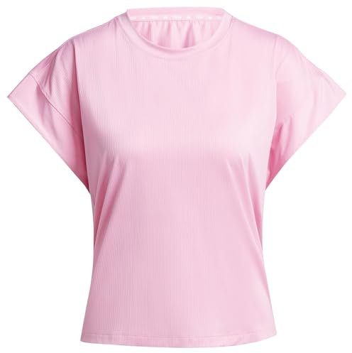 adidas Femme Studio Tee, Bliss Pink/Grey Two, XL