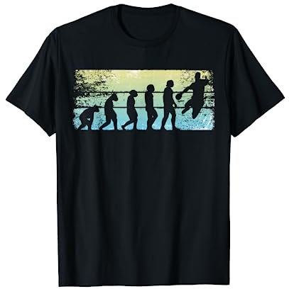 Evolution Handball Spieler Kinder Jungs Männer Handballer T-Shirt