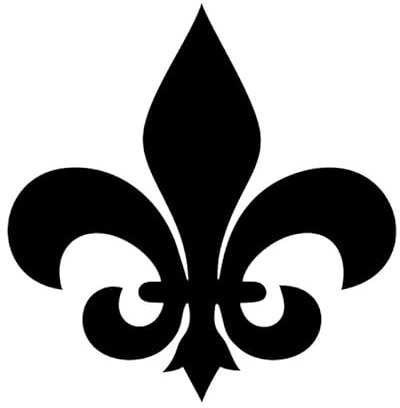 FAiruo Aufkleber auf Auto Heraldische Lilie Version 2 Coole Autoaufkleber und Aufkleber Schwarz Vinyl Auto Autoaufkleber (Farbe: A, Größe: 9,7 x 10 cm)