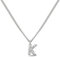 GD GOOD.designs Kette mit Buchstaben K Silber für Damen I Hautverträgliche Halskette mit initialen Anhänger I Silberne 316L Edelstahl Buchstabenkette - Valentinstag-Geschenk für Sie und Ihn