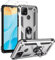 FMPCUON Funda para Huawei Mate 20 Lite Carcasa, 2 Pack Cristal Templado, Protección Cámara con 360 Anillo Soporte PC y Silicona TPU Case - Plateado