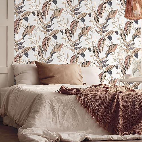 Erismann Tapete | Kollektion Elle 3 | 10332-02 | Vliestapete | Muster/Motive | 0.53 x 10.05 m | Beige | Wohnzimmer | Flur | Büro | Küche | Wohnräume
