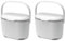Addis 515631 2.5 Litre Kitchen Compost Caddy, White/Grey, 2.5L (Pack of 2)
