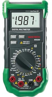GuliTech MS8250A/D MS8251A/B MS8261 MS8264 MS8265 MS8268 MS8269 Multimetro digitale DMM Meter AC/DC Voltage Current Ohm Meter With Temperature Diodo Continuity Tester (MS8269)