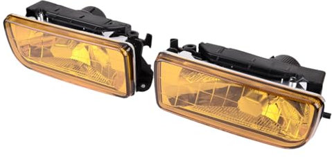 beler Front LH+RH Stoßstange Nebelscheinwerfer hellgelb Linsengehäuse 63178357389 63178357390 Fit für BMW 3er E36 2/4D 1992-1998