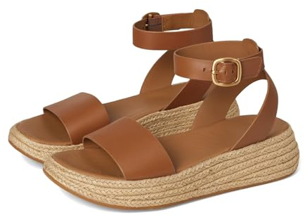 Fitflop Espadrille Flatform Sandalen, Deep Tan, 39 EU