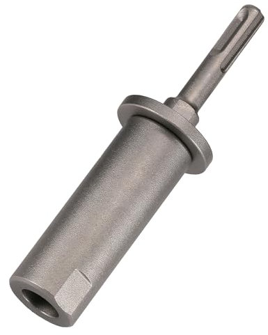 Vearter SDS Plus Ground Rod Driver for Grounding Rod, 40CrMo Steel Adapter Bits for All SDS-Plus Rotary Hammer Drill, Removable Tool for Fence Installation Rebar Piling - ODØ16mm X 145mm Length