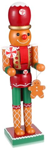 PRETYZOOM Nußknacker Figur 4 Stück Nussknacker-verzierung Nussknacker Für Die Küche Vintage- Schreibtisch Dekoration Schlafzimmer Dekoration Weihnachtsdekorationen Desktop-weihnachtsdekor Holz