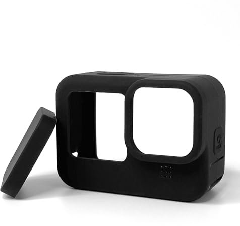 Haofun Custodia Protettiva in Silicone per GoPro Hero 13 Black, 1 Pezzi Custodia Protettiva in Silicone per Fotocamera + 1 Pezzi Copriobiettivo, GoPro Hero 13 Black Protective Case Accessorio
